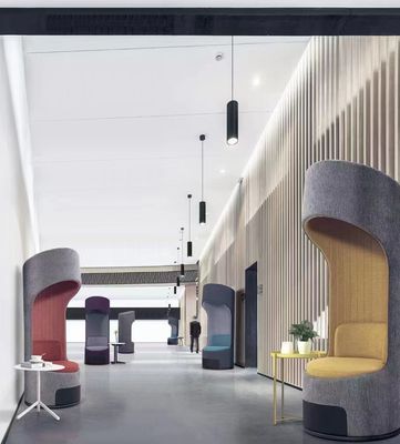Fixed Shared Workspace Furniture Waiting Area Sofa 0.18CBM